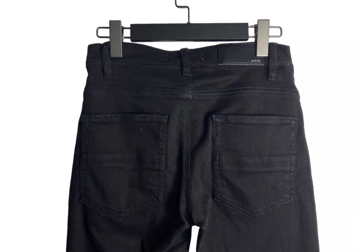 Amiri Black Ripped Denim Jeans Size US 31 - 4 Thumbnail