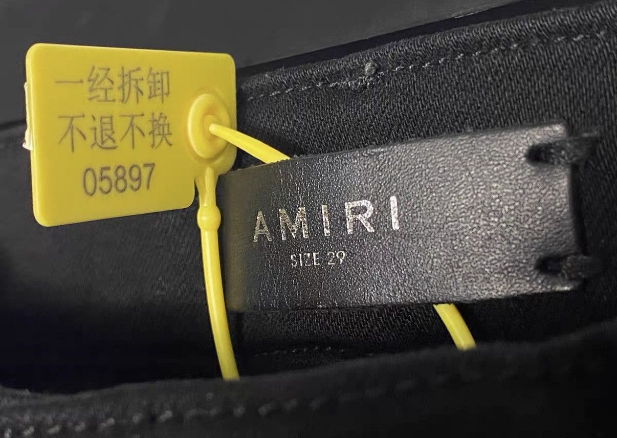 Amiri Black Ripped Denim Jeans Size US 31 - 7 Thumbnail