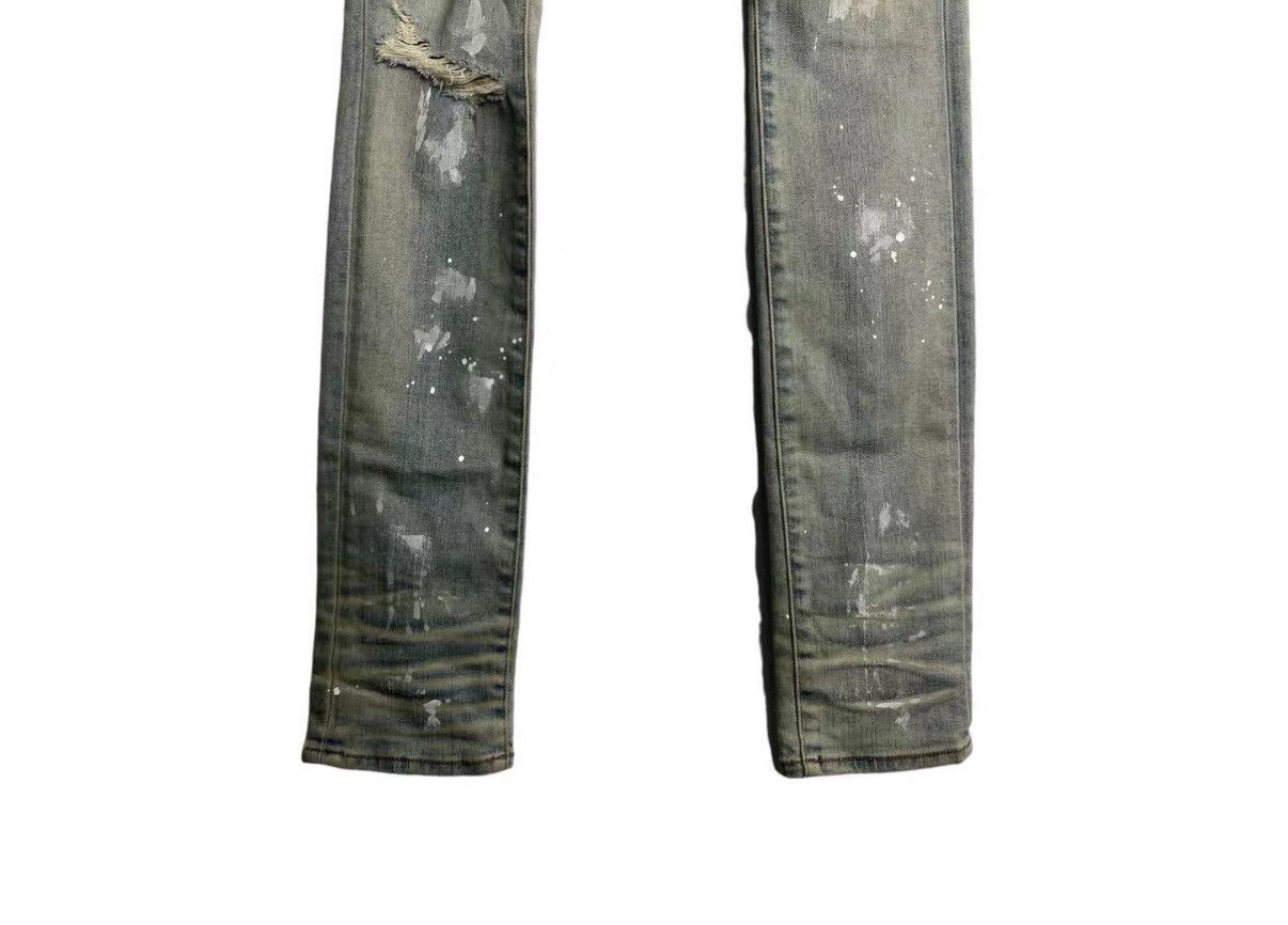 Amiri Blue Distressed Paint Splatter Denim Jeans Size 30 Size US 30 / EU 46 - 6 Thumbnail