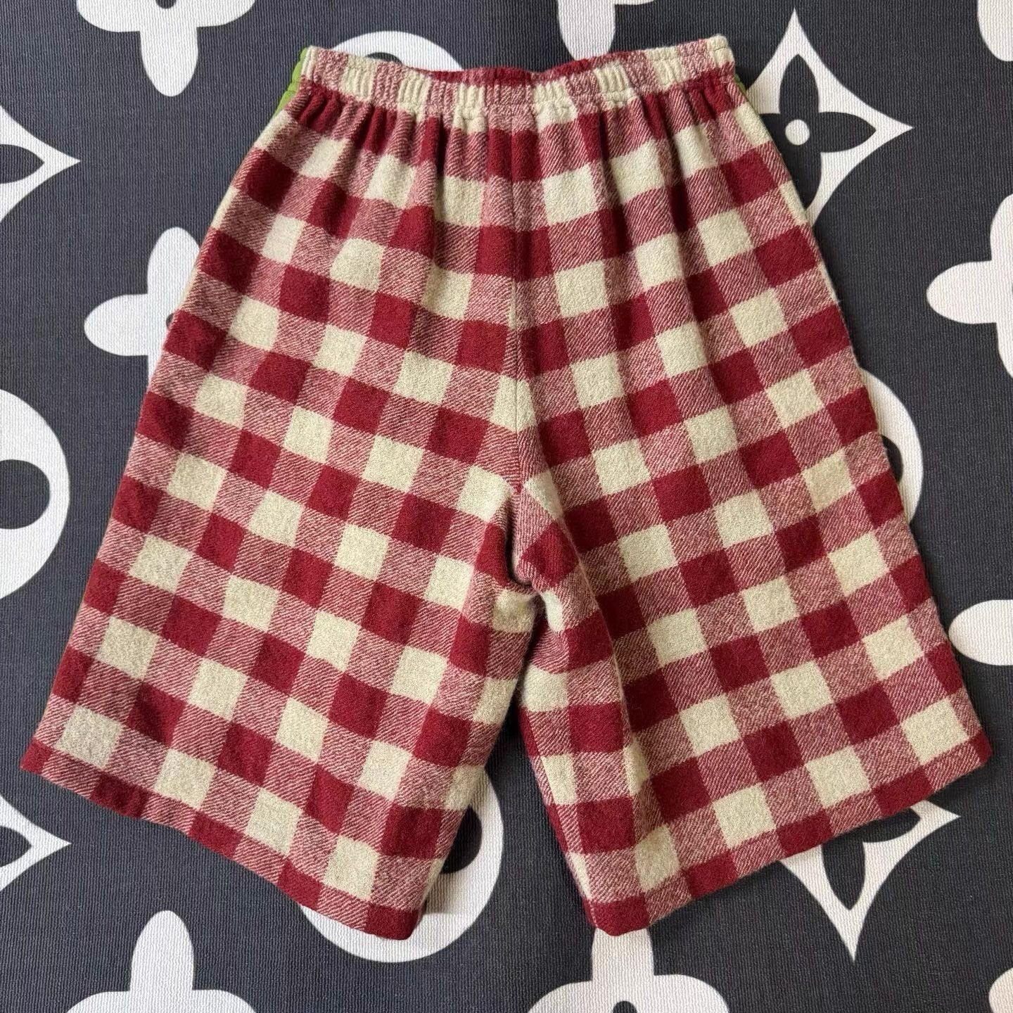 Gucci Multi Checkered Shorts with Side Stripes Size 32 Size US 32 / EU 48 - 4 Thumbnail