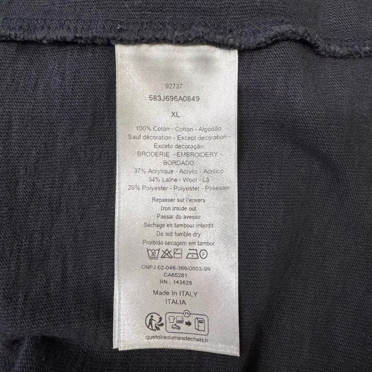 Dior Blue Graphic Short Sleeve T-Shirt Size US XL / EU 56 / 4 - 5 Thumbnail