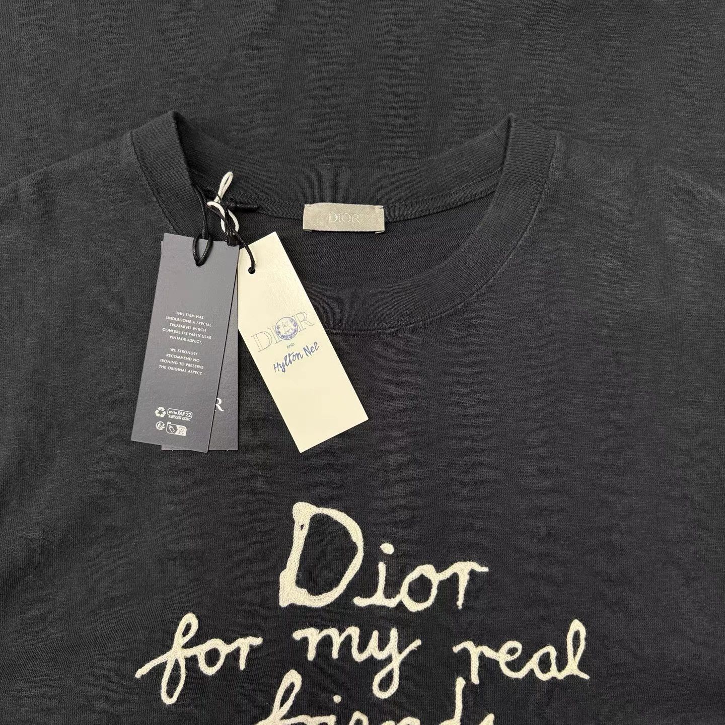 Dior Blue Graphic Short Sleeve T-Shirt Size US XL / EU 56 / 4 - 4 Thumbnail