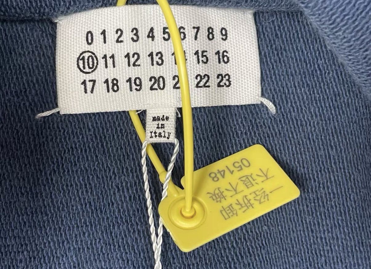 Maison Margiela Blue Hooded Sweatshirt, Size M Size US M / EU 48-50 / 2 - 7 Thumbnail