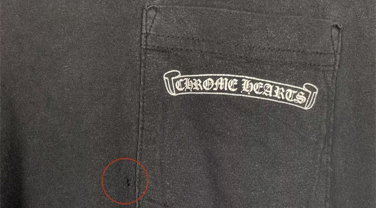 Chrome Hearts Black Short-Sleeve Pocket T-Shirt Size US L / EU 52-54 / 3 - 7 Thumbnail