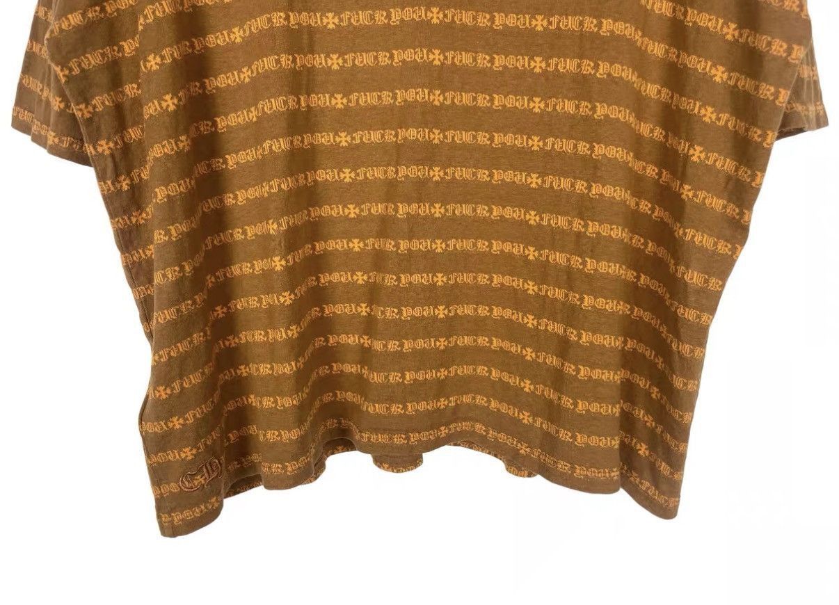 Chrome Hearts Orange Patterned Short Sleeve Shirt Size L Size US L / EU 52-54 / 3 - 4 Thumbnail