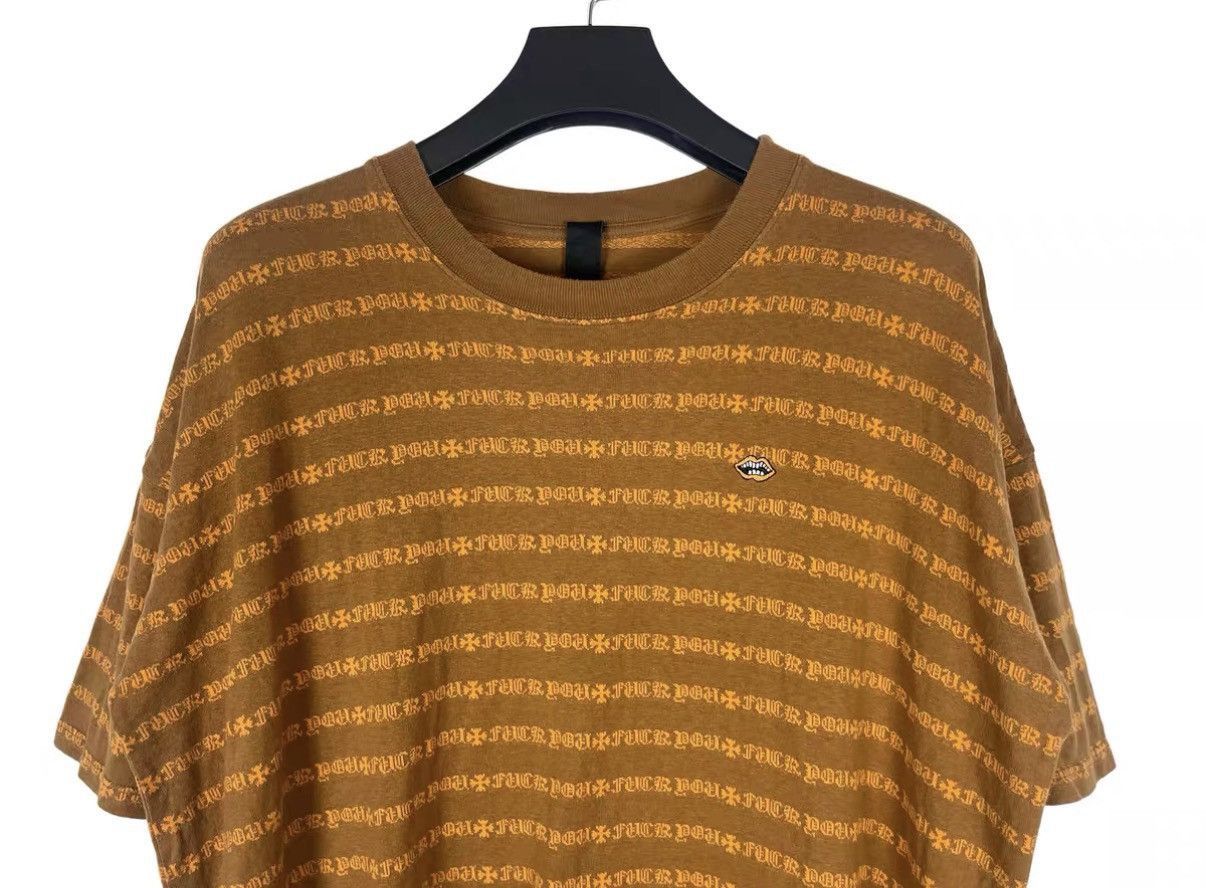 Chrome Hearts Orange Patterned Short Sleeve Shirt Size L Size US L / EU 52-54 / 3 - 3 Thumbnail