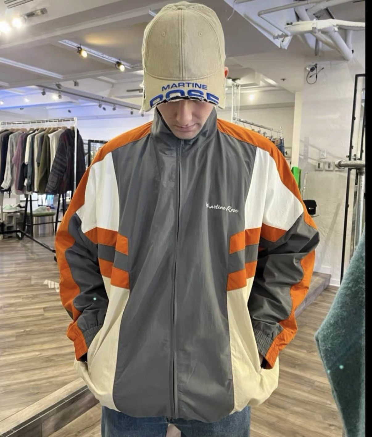 Martine Rose Gray Color Block Light Jacket - XS Size US XS / EU 42 / 0 - 7 Thumbnail