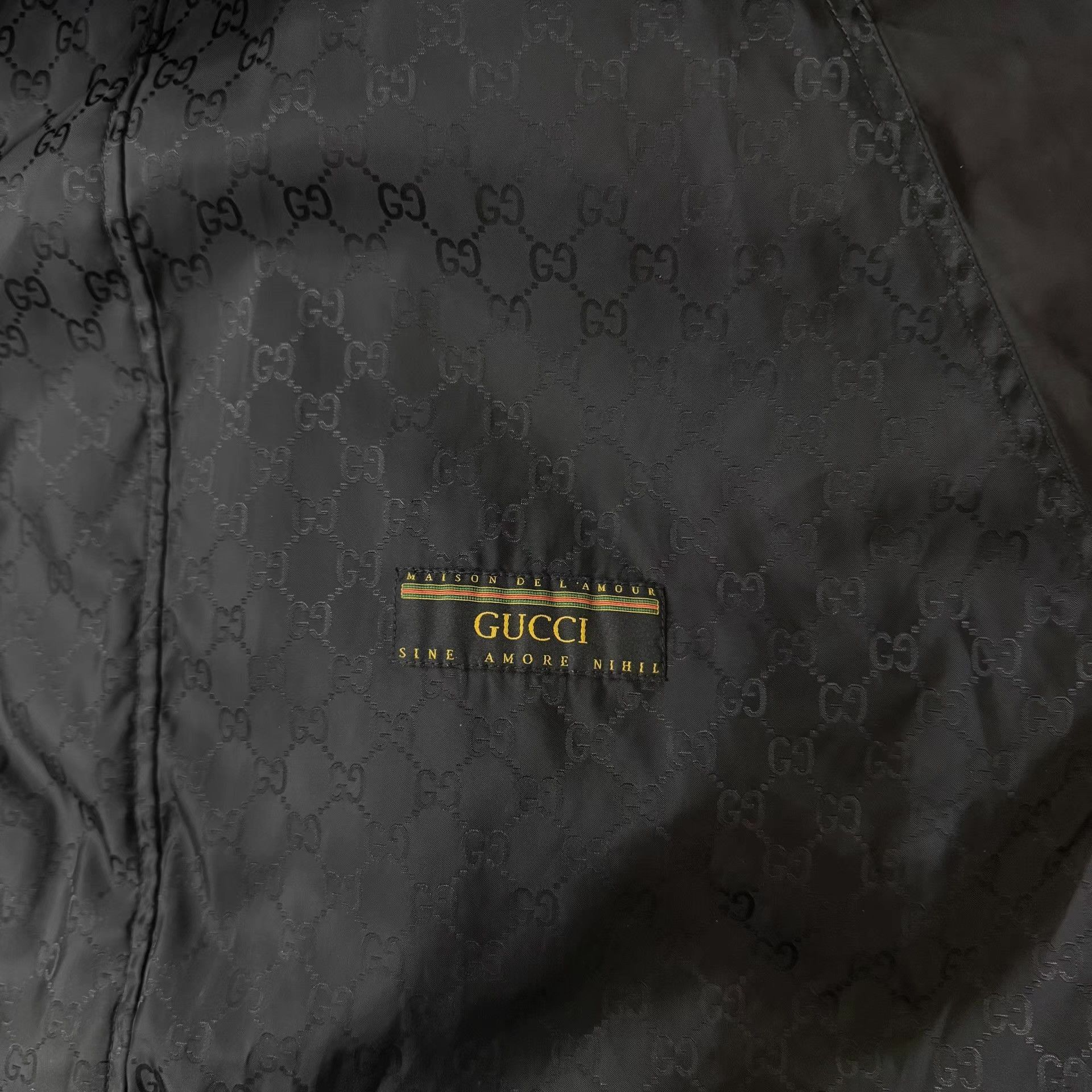 Gucci Black Windbreaker with Green & Red Stripes XL Size US XL / EU 56 / 4 - 3 Thumbnail