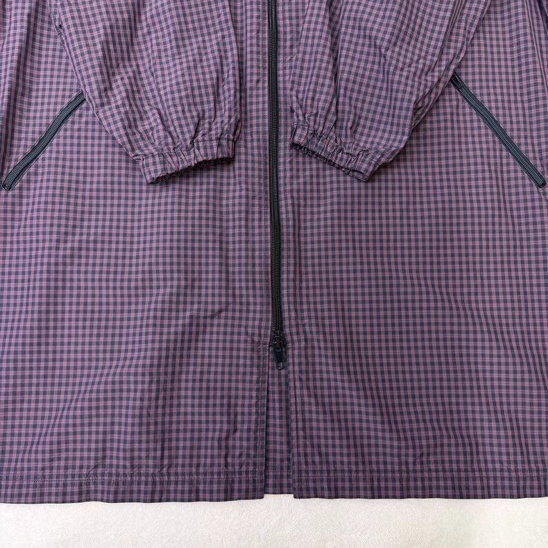Balenciaga Purple Checkered Long Zip-Up Jacket XL Size US XL / EU 56 / 4 - 4 Thumbnail