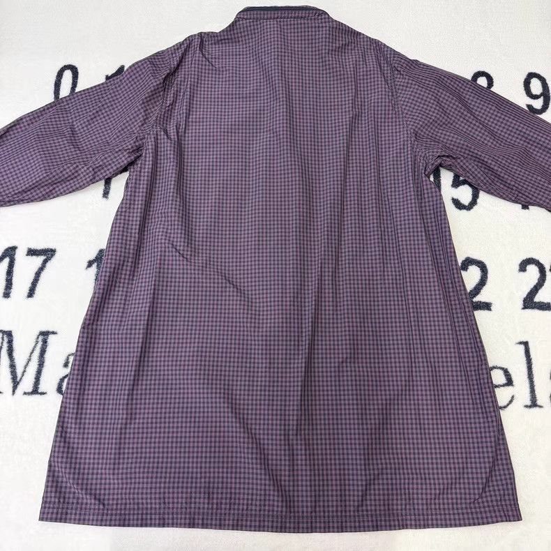 Balenciaga Purple Checkered Long Zip-Up Jacket XL Size US XL / EU 56 / 4 - 3 Thumbnail