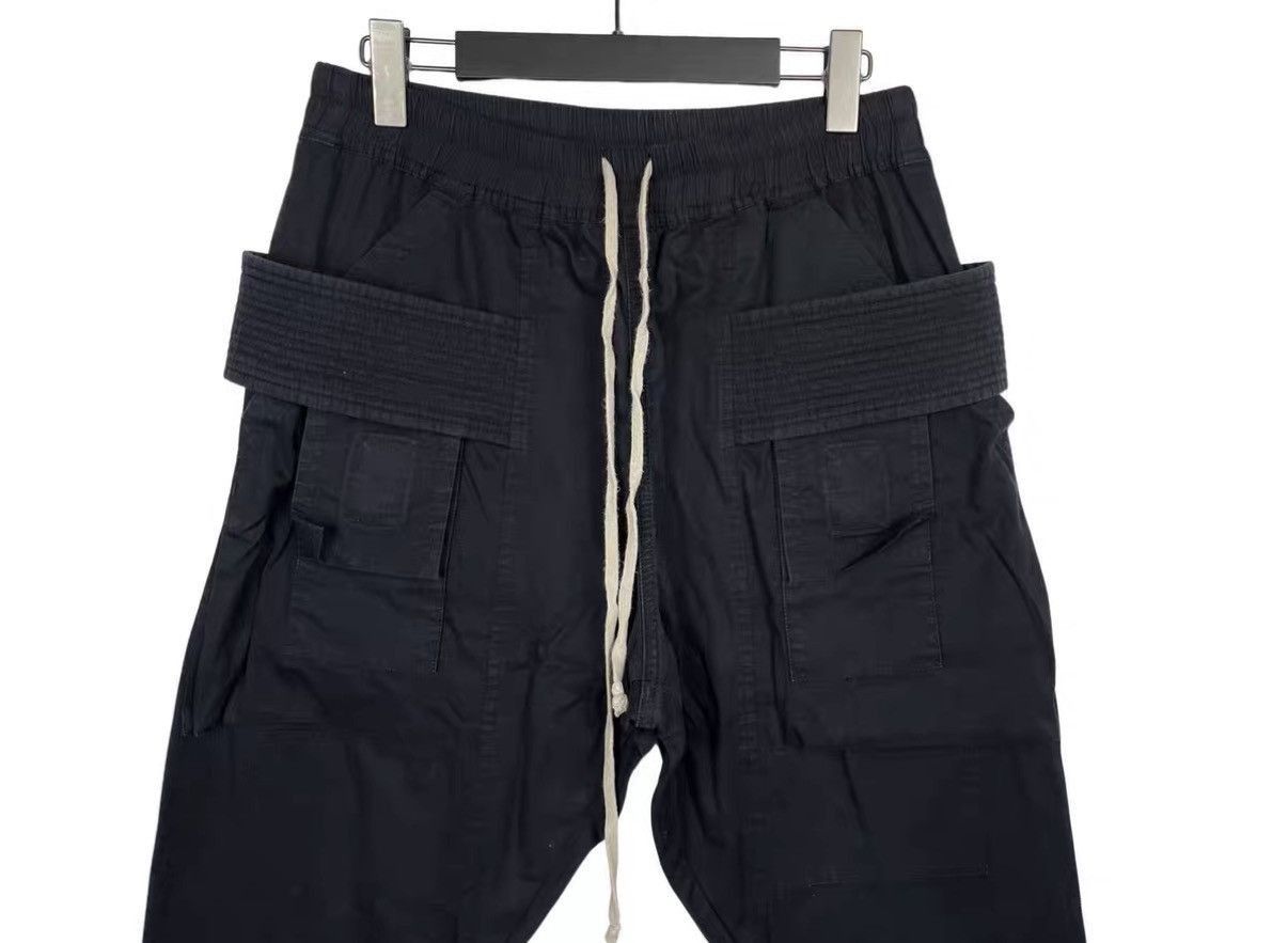 Rick Owens Black Cargo Pants with Drawstring Waist Size 32 Size US 32 / EU 48 - 3 Thumbnail