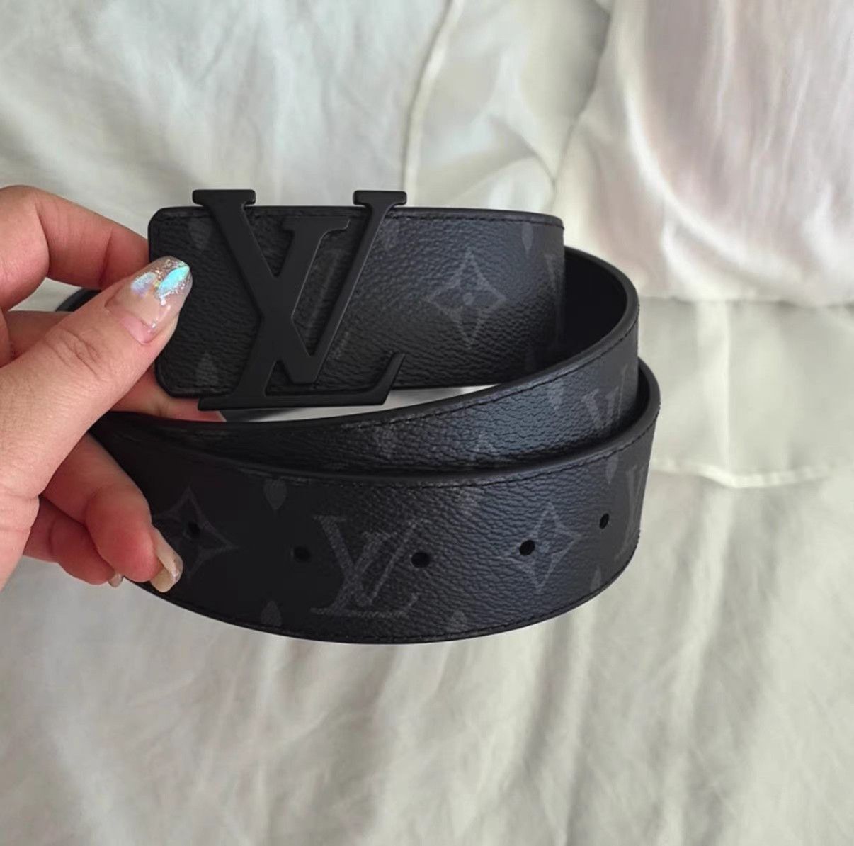 Louis Vuitton Monogram Pattern Belt with Metal Buckle Size ONE SIZE - 9 Thumbnail