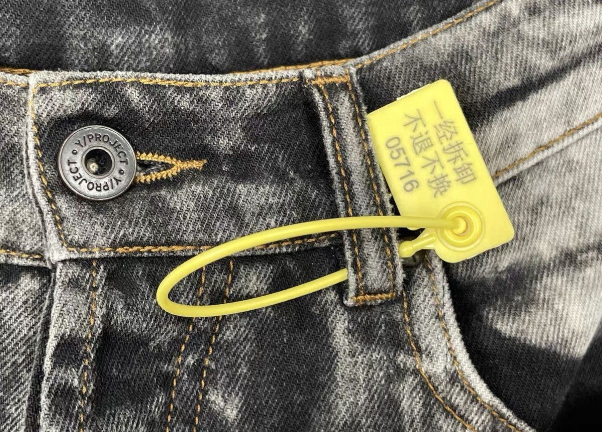 Y/Project Black Distressed Denim Pants Size US 26 / EU 42 - 7 Thumbnail