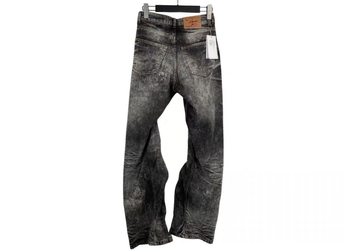 Y/Project Black Distressed Denim Pants Size US 26 / EU 42 - 2 Thumbnail