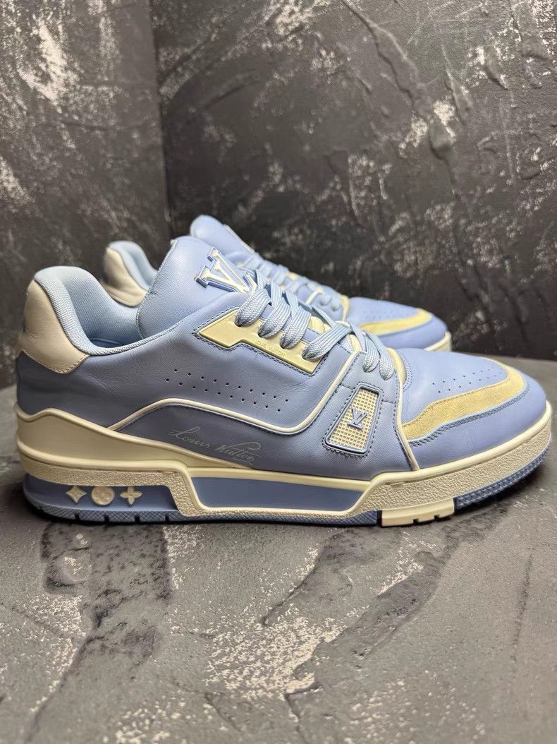 Louis Vuitton Blue Lowtop Sneakers Size 8.5 Size US 8.5 / EU 41-42 - 5 Thumbnail