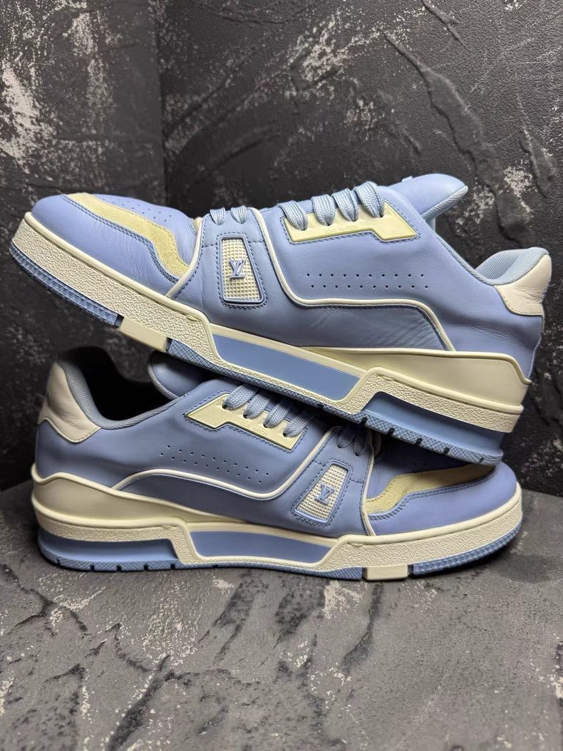 Louis Vuitton Blue Lowtop Sneakers Size 8.5 Size US 8.5 / EU 41-42 - 4 Thumbnail