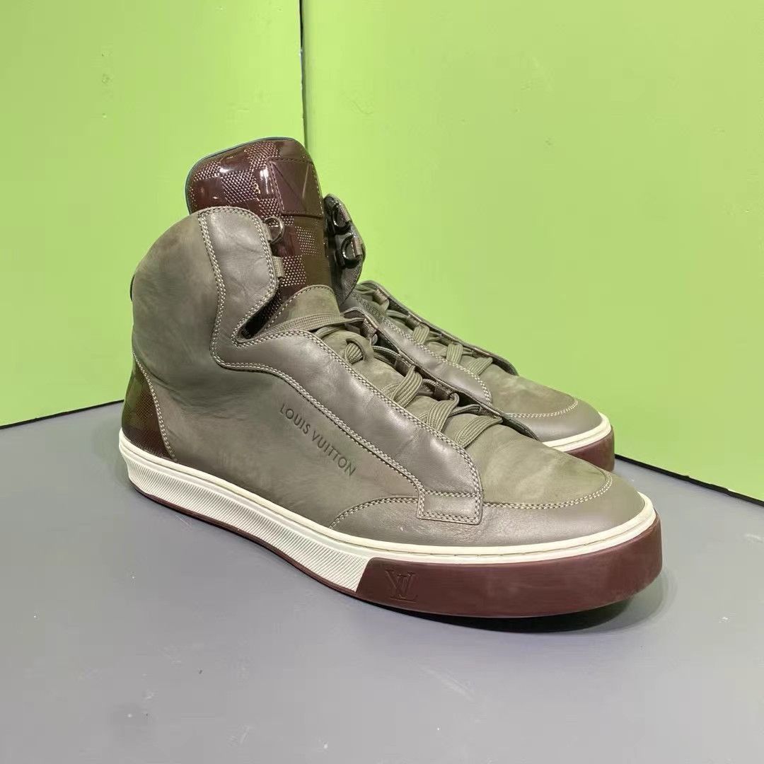 Louis Vuitton Brown High-Top Sneakers Size 11 Size US 11 / EU 44 - 3 Thumbnail