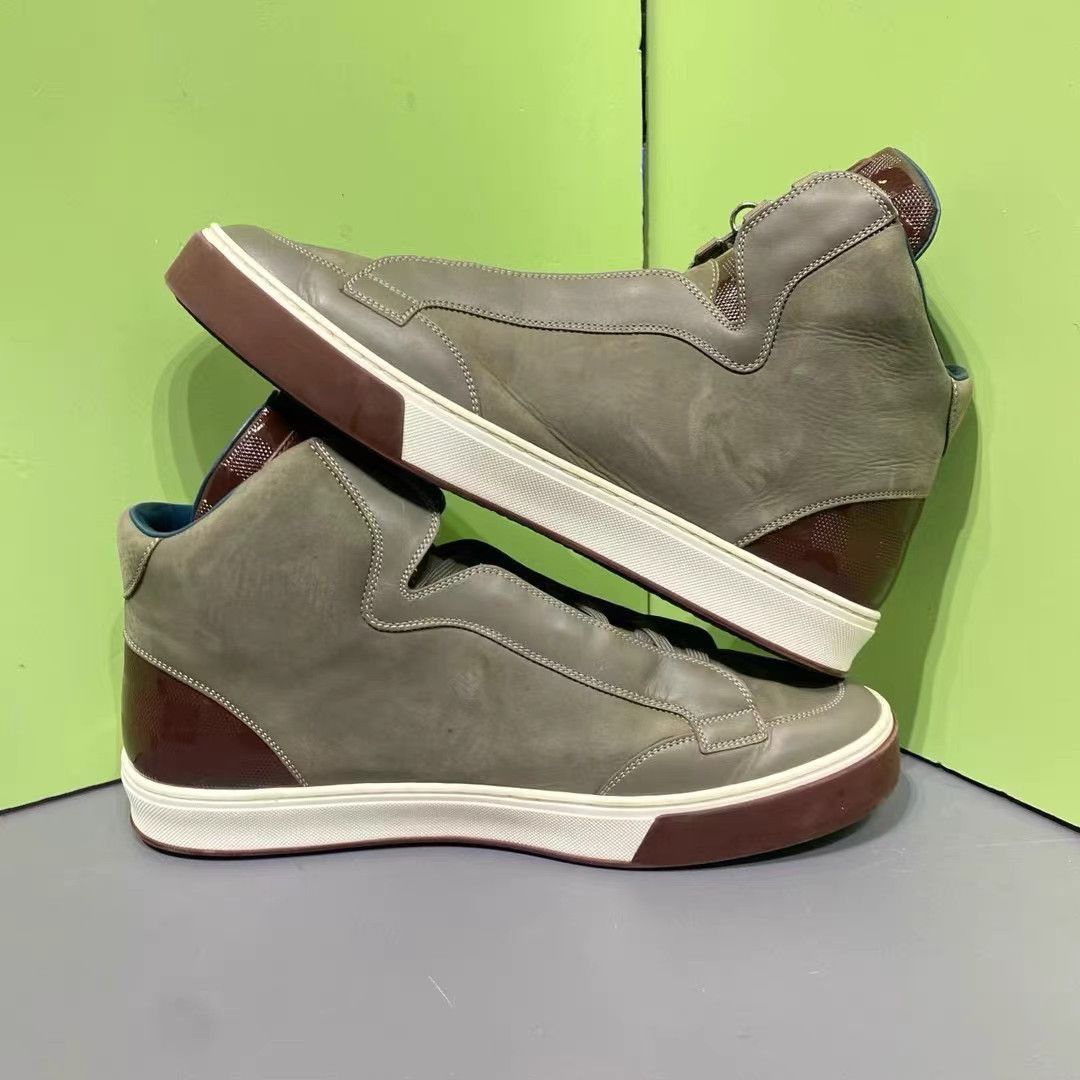 Louis Vuitton Brown High-Top Sneakers Size 11 Size US 11 / EU 44 - 5 Thumbnail