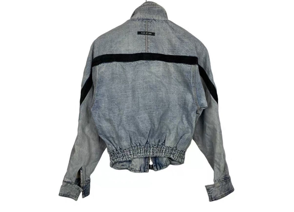 Fear of God Blue Denim Jacket with Black Accents - XS Size US XS / EU 42 / 0 - 2 Thumbnail