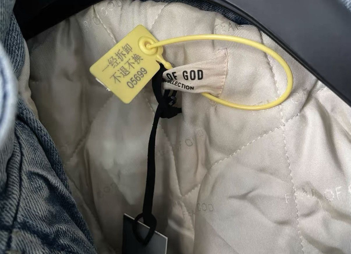 Fear of God Blue Denim Jacket with Black Accents - XS Size US XS / EU 42 / 0 - 4 Thumbnail