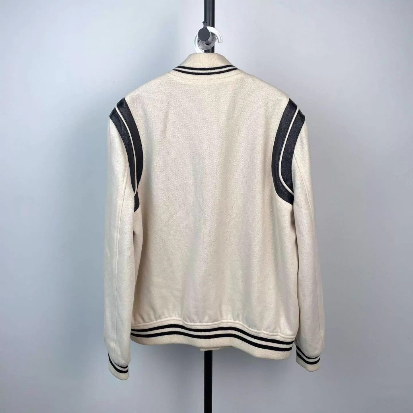 Yves Saint Laurent Multi Color Varsity Bomber Jacket Size L Size US L / EU 52-54 / 3 - 2 Thumbnail