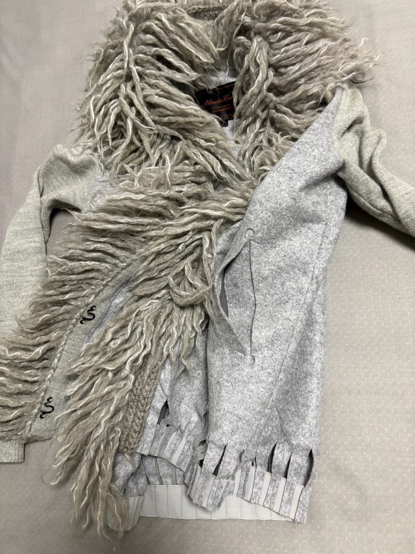 Undercover Gray Fuzzy Collar Long Sleeve Sweater Size US S / EU 44-46 / 1 - 5 Thumbnail