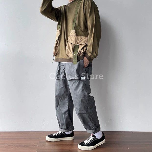 White Mountaineering Green Long-Sleeve Top with Cargo Pockets Size US S / EU 44-46 / 1 - 3 Thumbnail