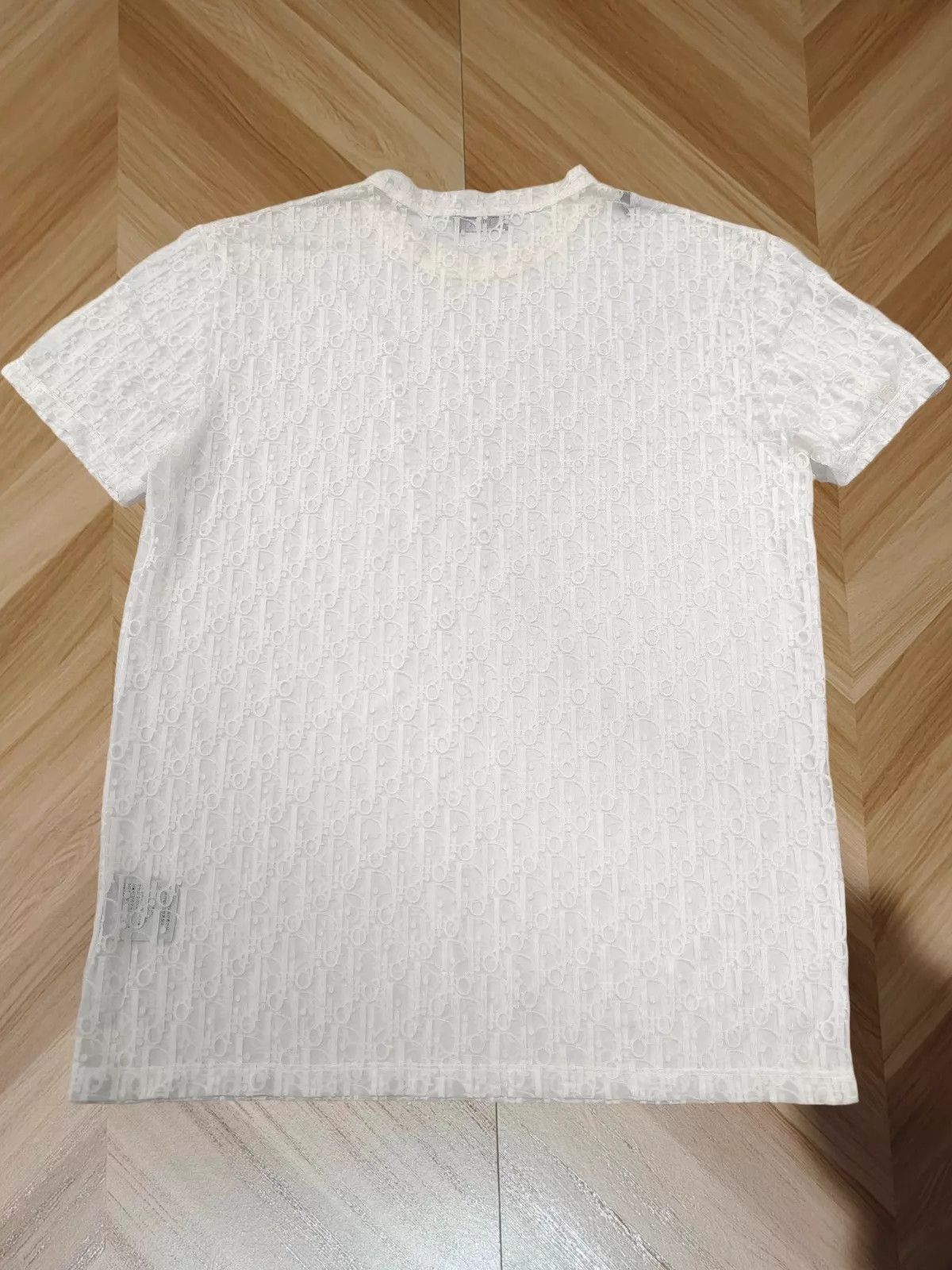Dior White Short-Sleeve Patterned Shirt Size US S / EU 44-46 / 1 - 2 Thumbnail