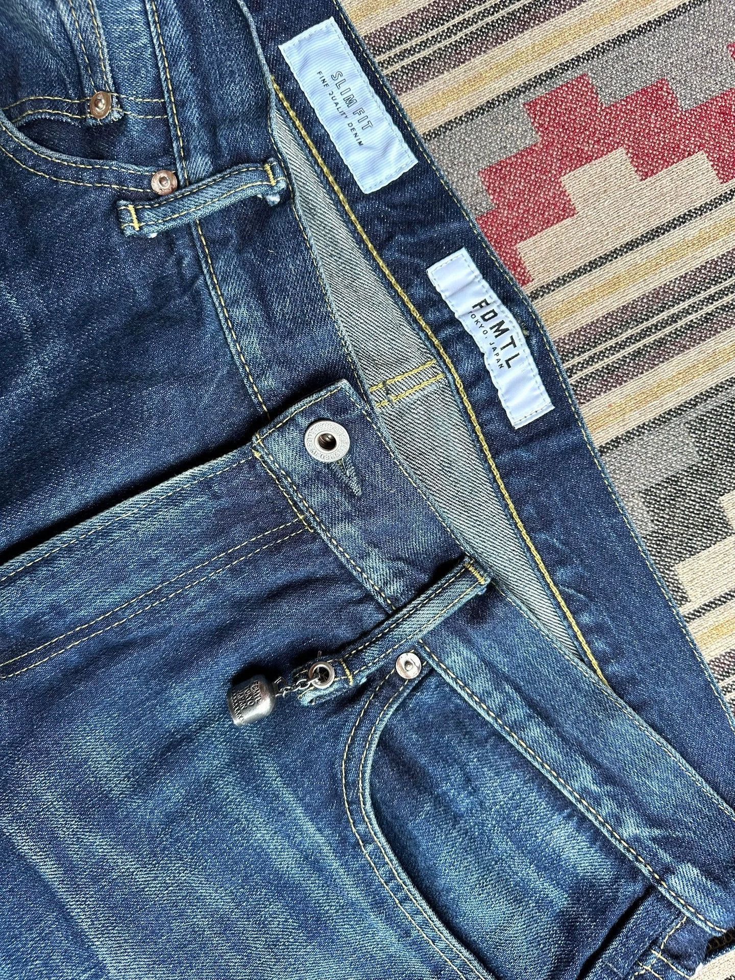 FDMTL Blue Distressed Denim Jeans Size 36 Size US 36 / EU 52 - 5 Thumbnail