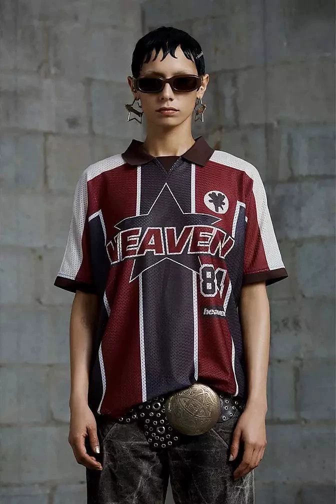 Heaven by Marc Jacobs Multi Color Graphic Short Sleeve Polo Shirt Size M Size US M / EU 48-50 / 2 - 9 Thumbnail