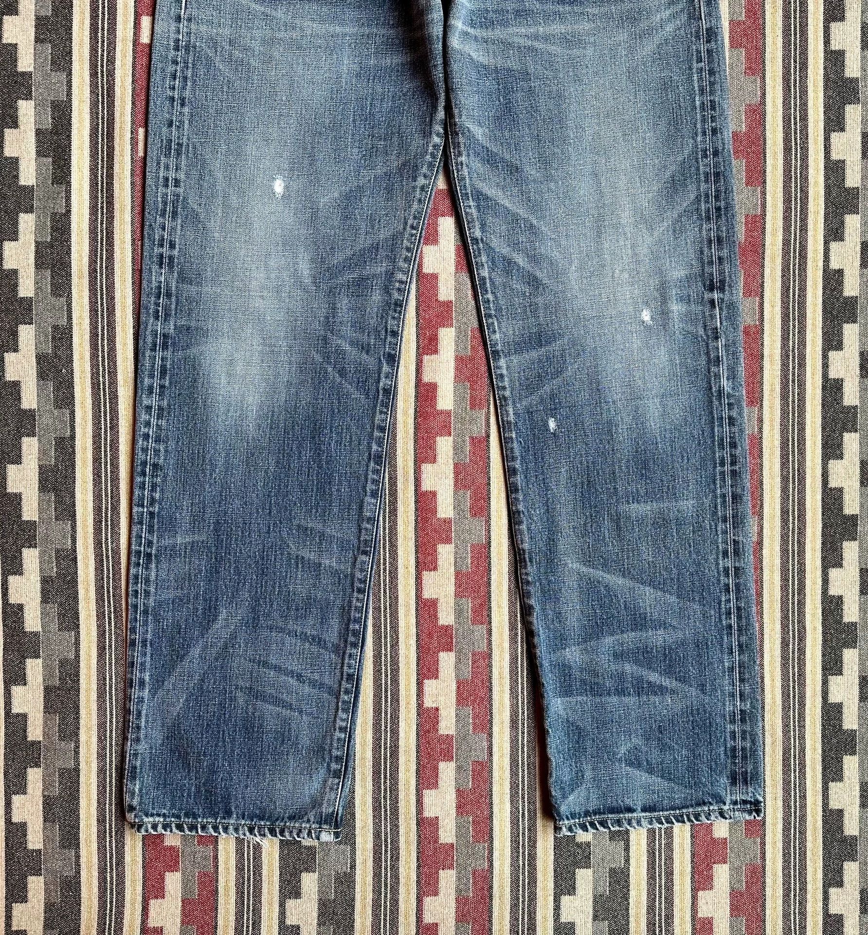 Neighborhood Blue Denim Straight-Leg Jeans Size US 36 / EU 52 - 3 Thumbnail