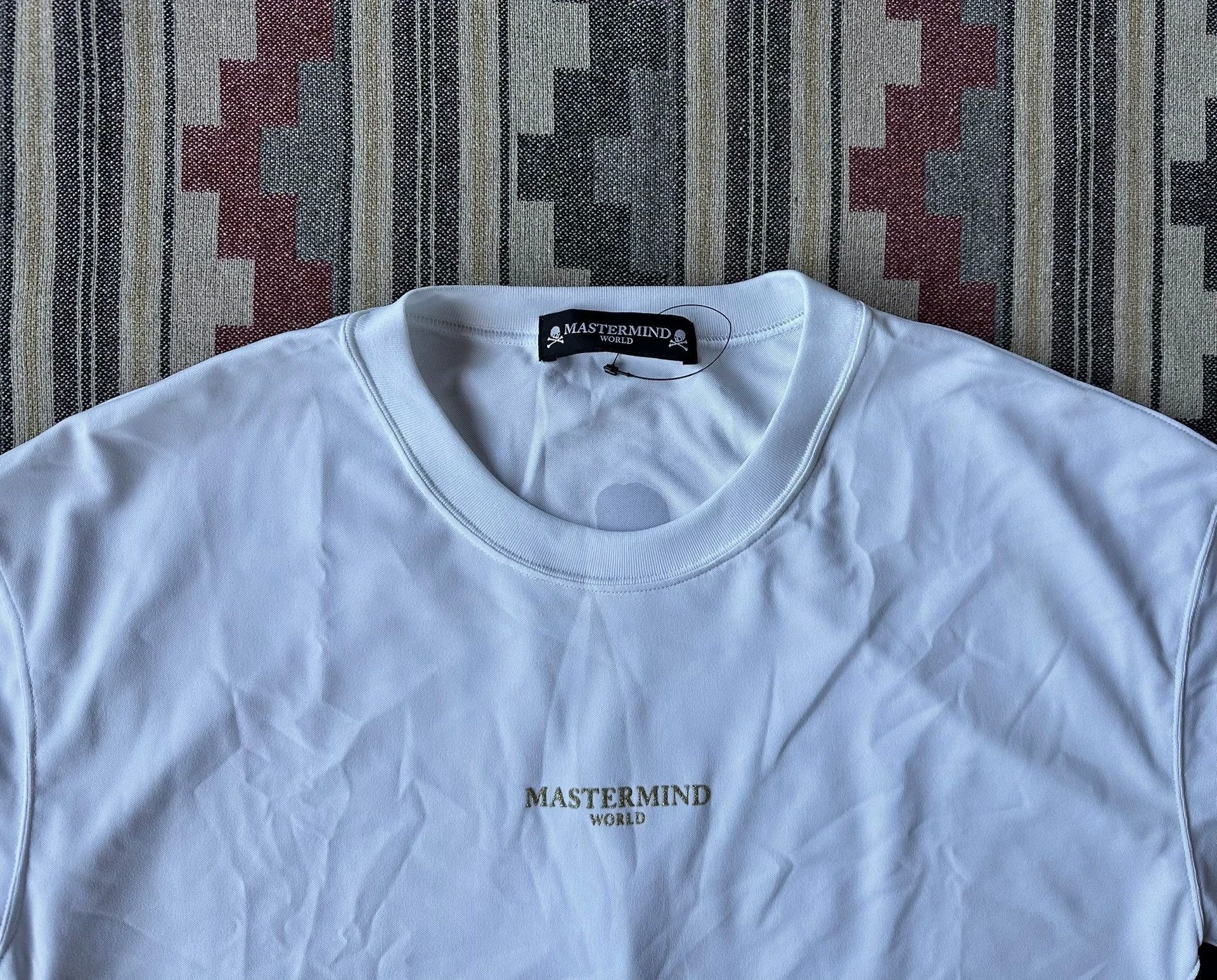 Mastermind Japan White and Black Panel Short Sleeve T-Shirt Size US XL / EU 56 / 4 - 3 Thumbnail