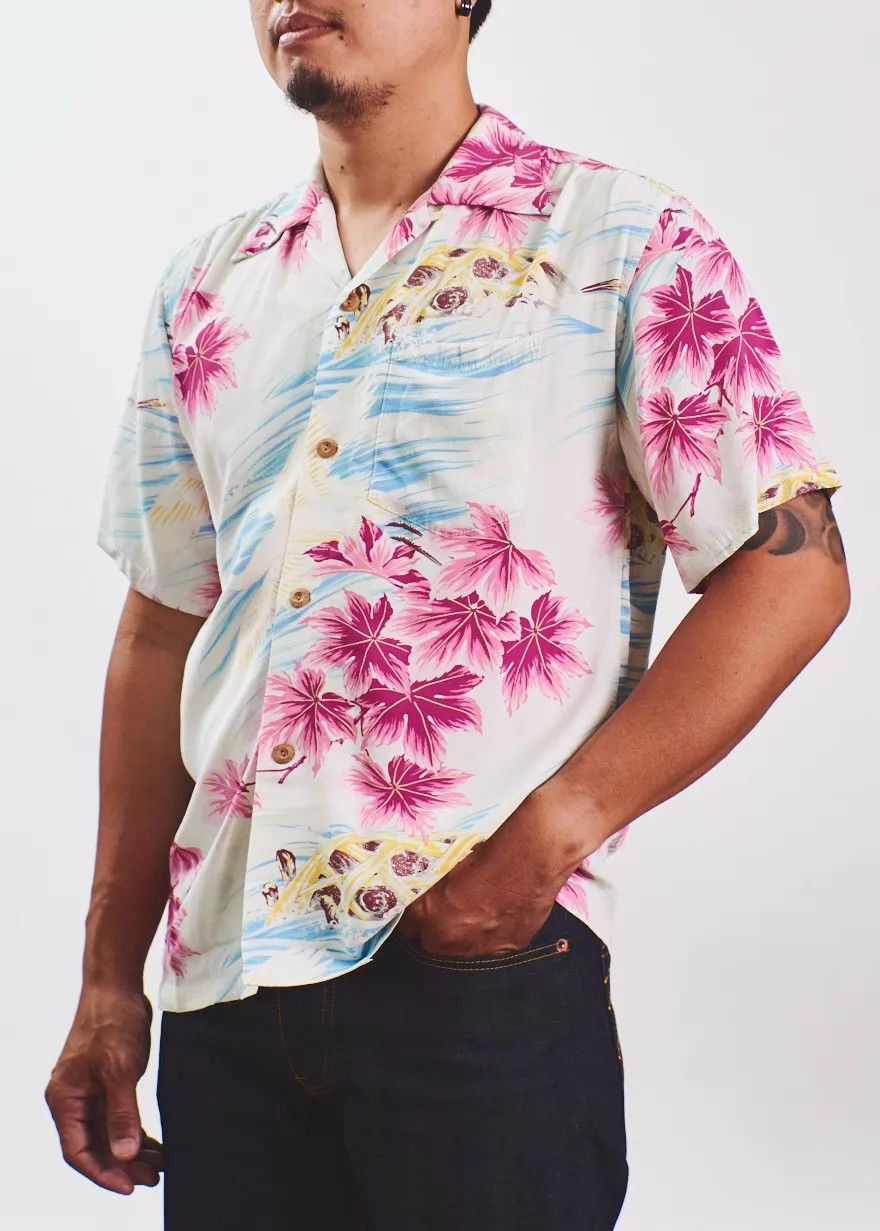 Sun Surf Multi Floral & Bird Print Short Sleeve Button-Up Size US M / EU 48-50 / 2 - 6 Thumbnail