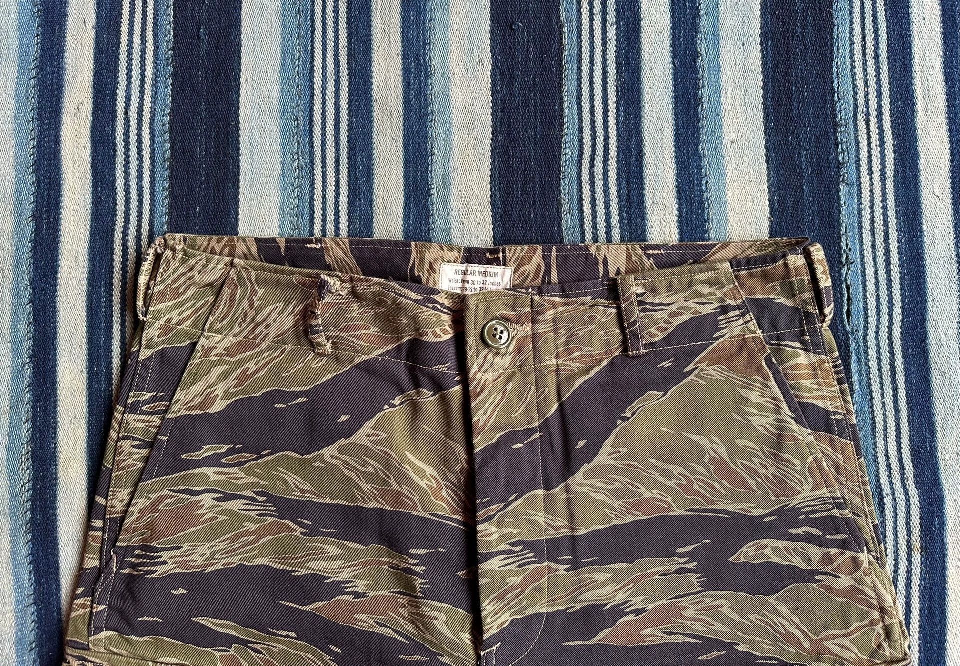 The Real McCoy's Green Camo Cargo Shorts Size 32 Size US 32 / EU 48 - 3 Thumbnail