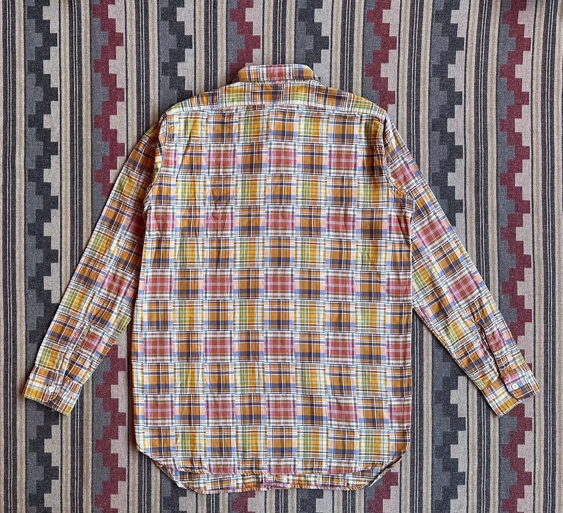 Nigel Cabourn Multi Plaid Long Sleeve Button-Up Shirt S Size US S / EU 44-46 / 1 - 2 Thumbnail
