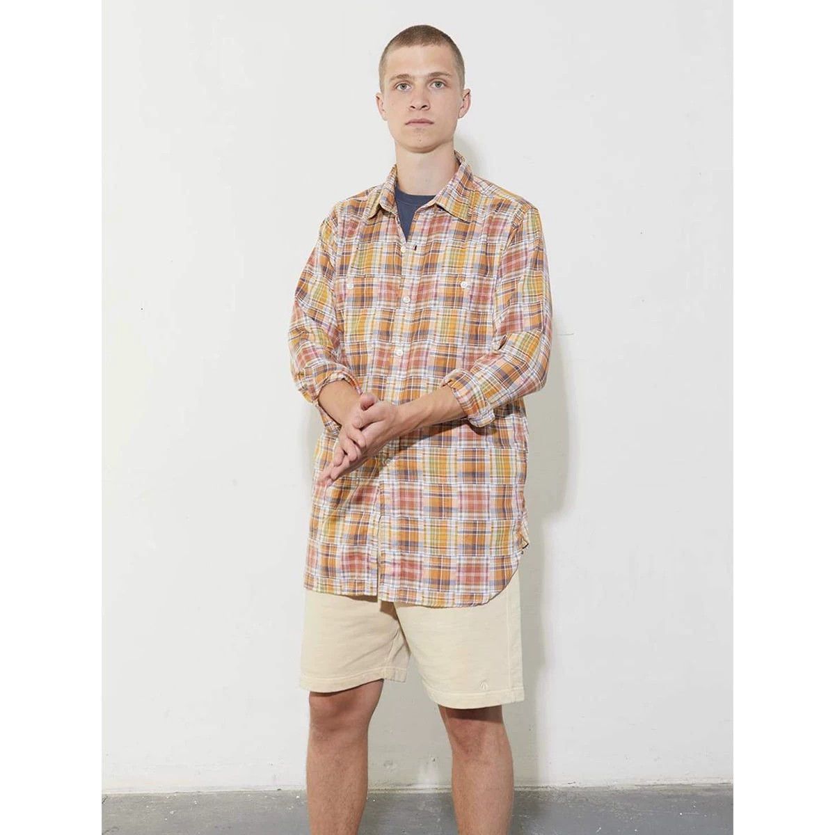 Nigel Cabourn Multi Plaid Long Sleeve Button-Up Shirt S Size US S / EU 44-46 / 1 - 6 Thumbnail