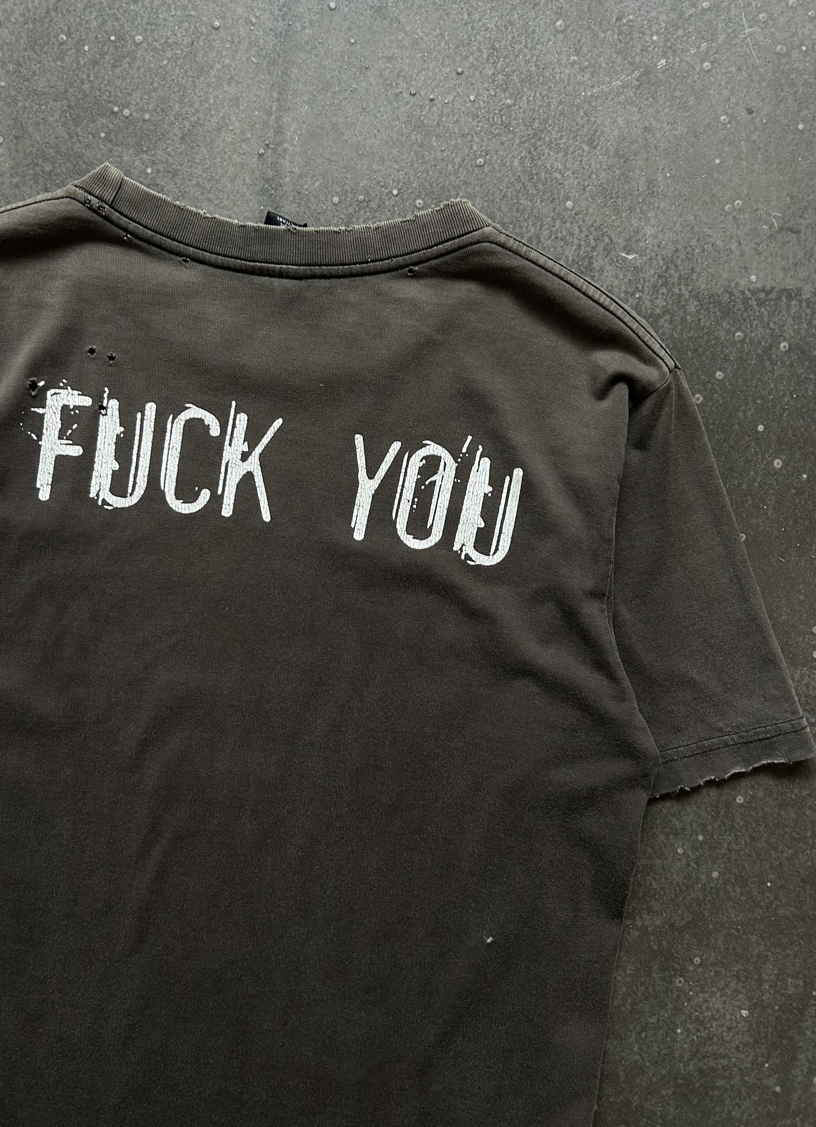 DEN IM by SIKI IM Number (N)ine 04ss Slogan Distressed Tee Size US M / EU 48-50 / 2 - 6 Thumbnail