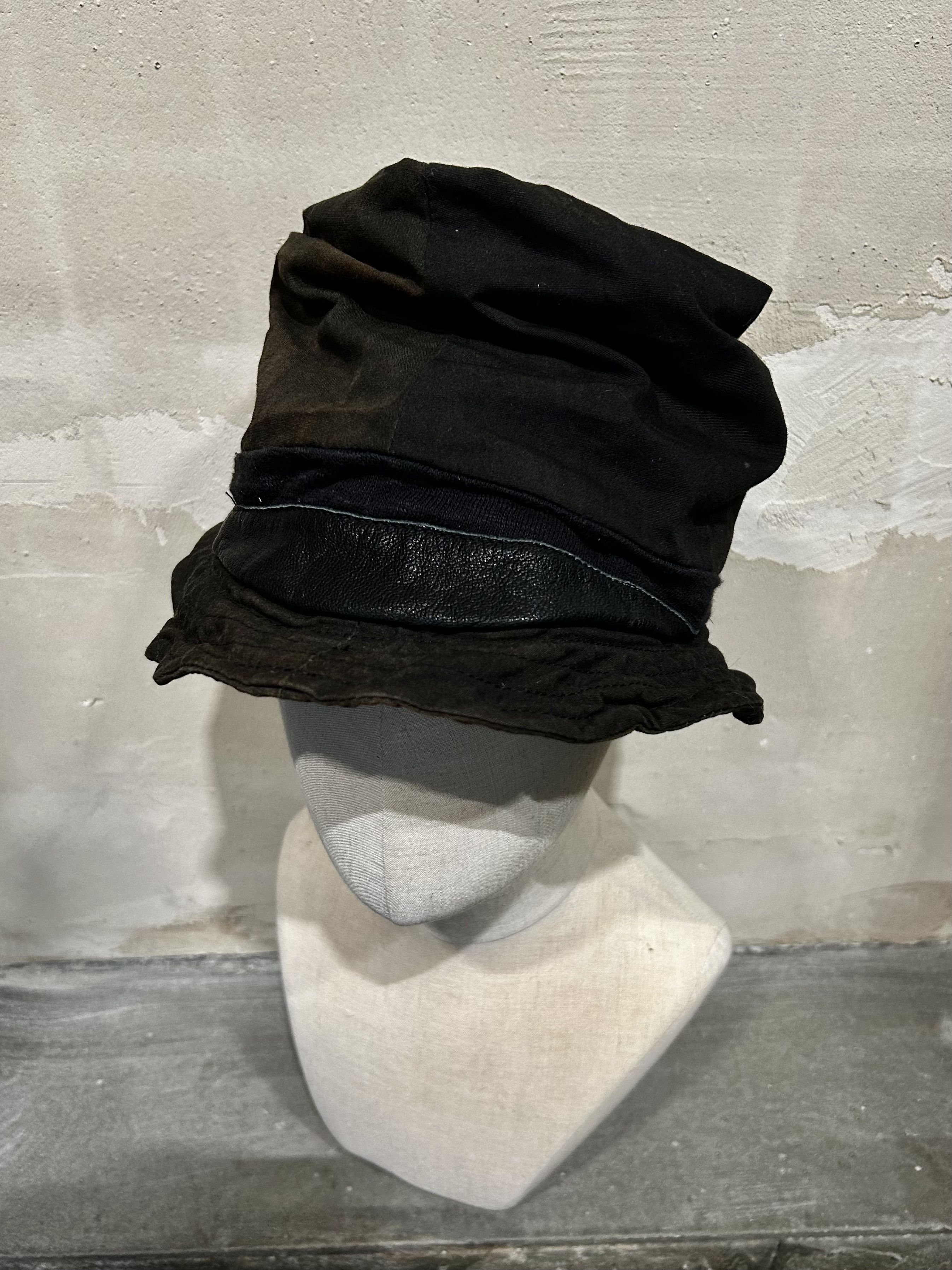 14th Addiction 14th Addiction Patchwork Leather Fedora Size ONE SIZE - 2 Thumbnail