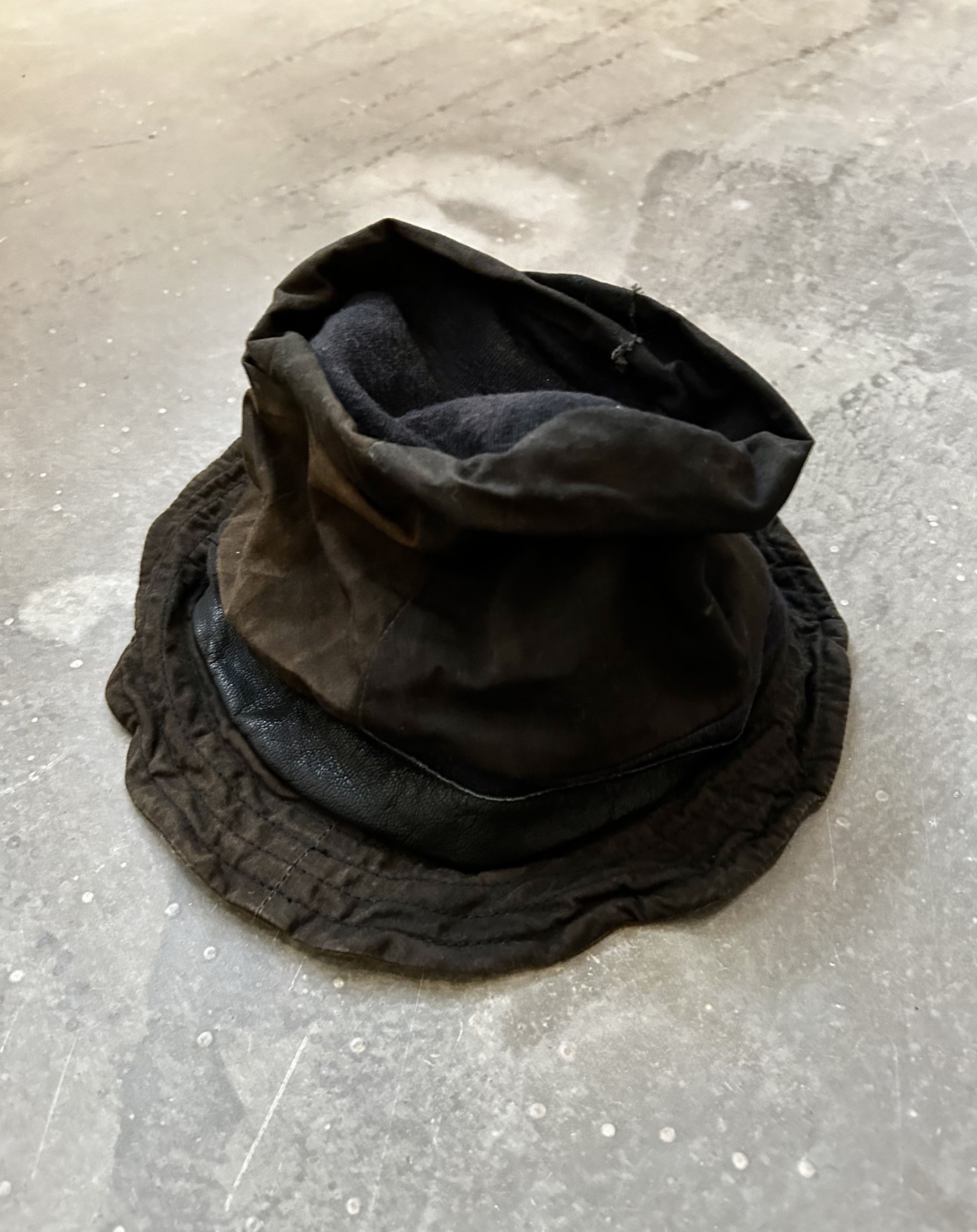 14th Addiction 14th Addiction Patchwork Leather Fedora Size ONE SIZE - 6 Thumbnail