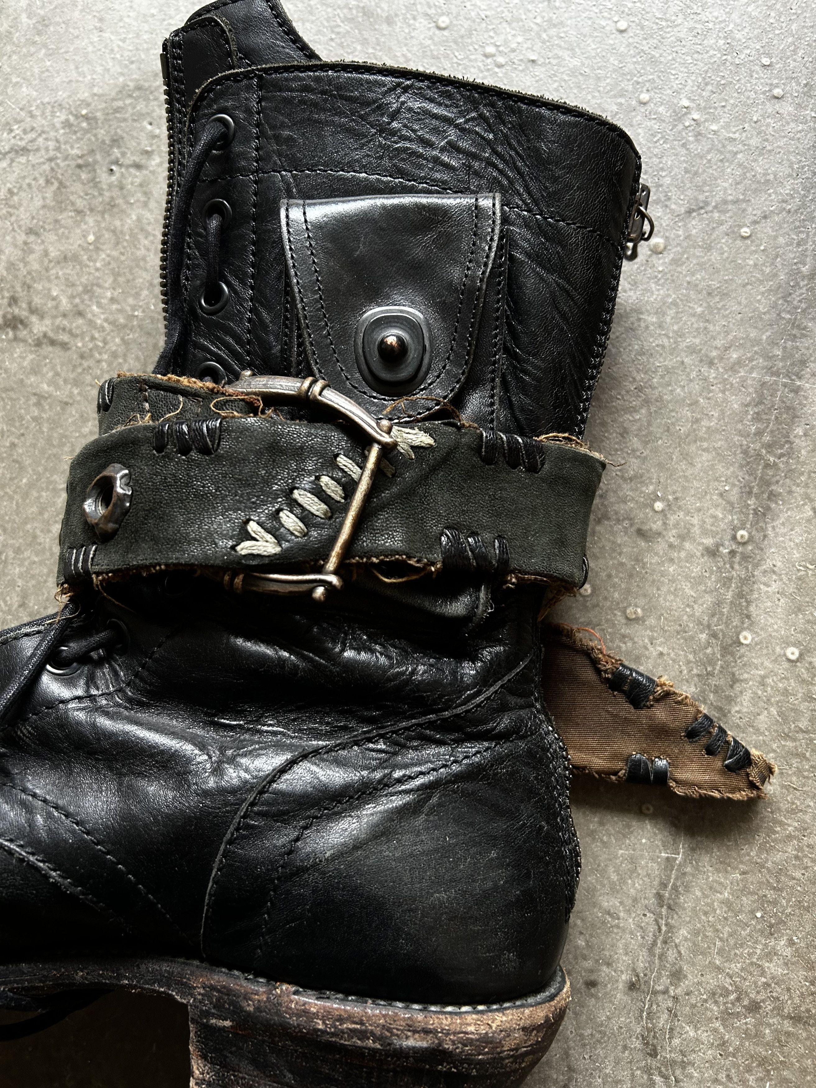 14th Addiction 14th Addiction Early Handcrafted Lace-Up Boots Size ONE SIZE - 9 Thumbnail