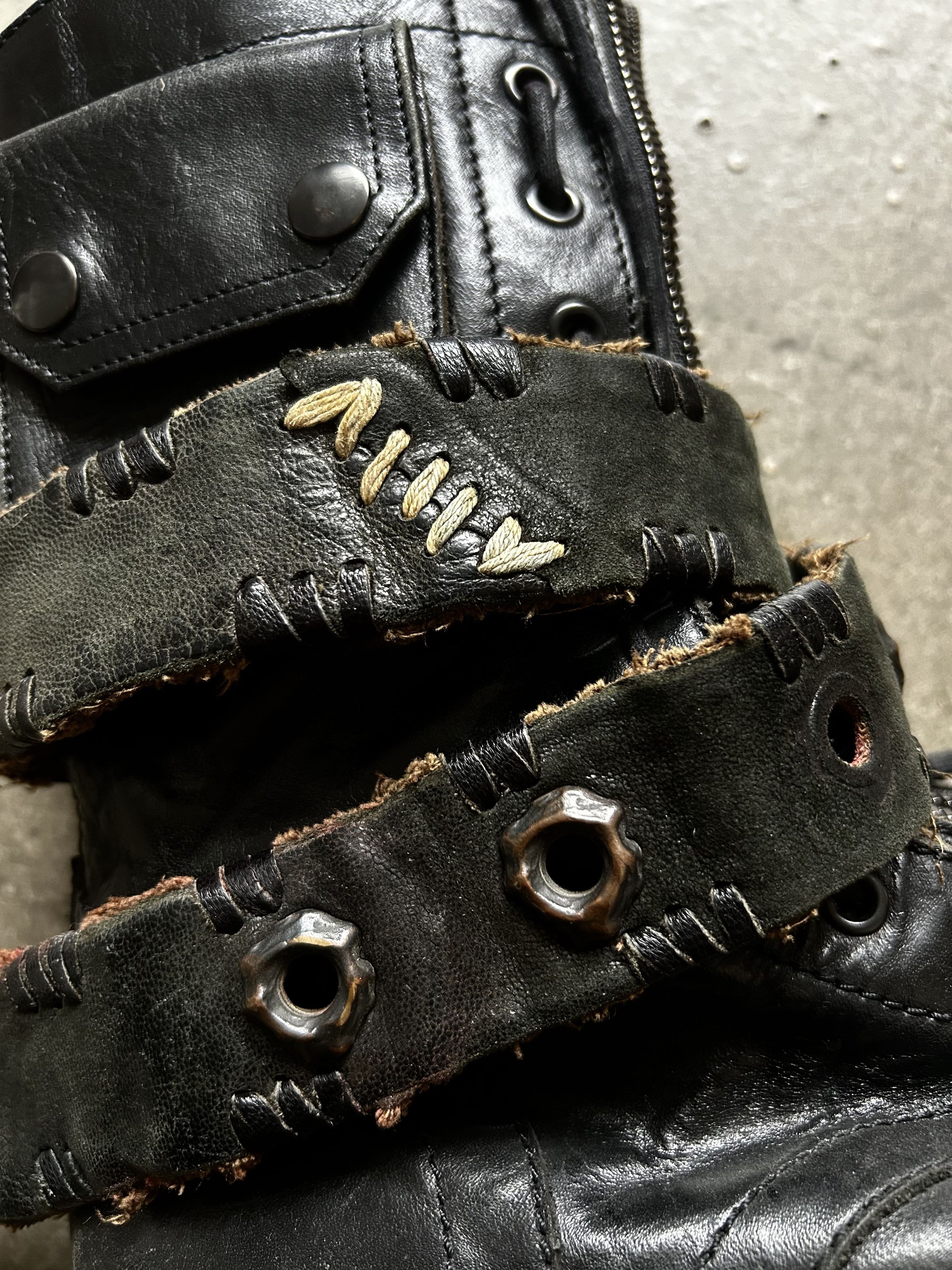 14th Addiction 14th Addiction Early Handcrafted Lace-Up Boots Size ONE SIZE - 8 Thumbnail