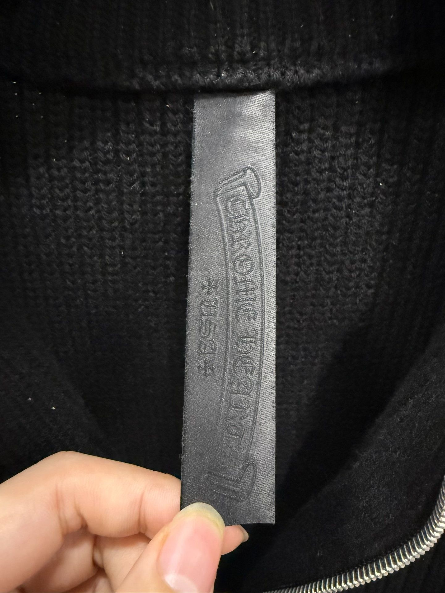 Chrome Hearts Chrome Hearts Cross Half-Zip Black Sweater Size US L / EU 52-54 / 3 - 5 Thumbnail