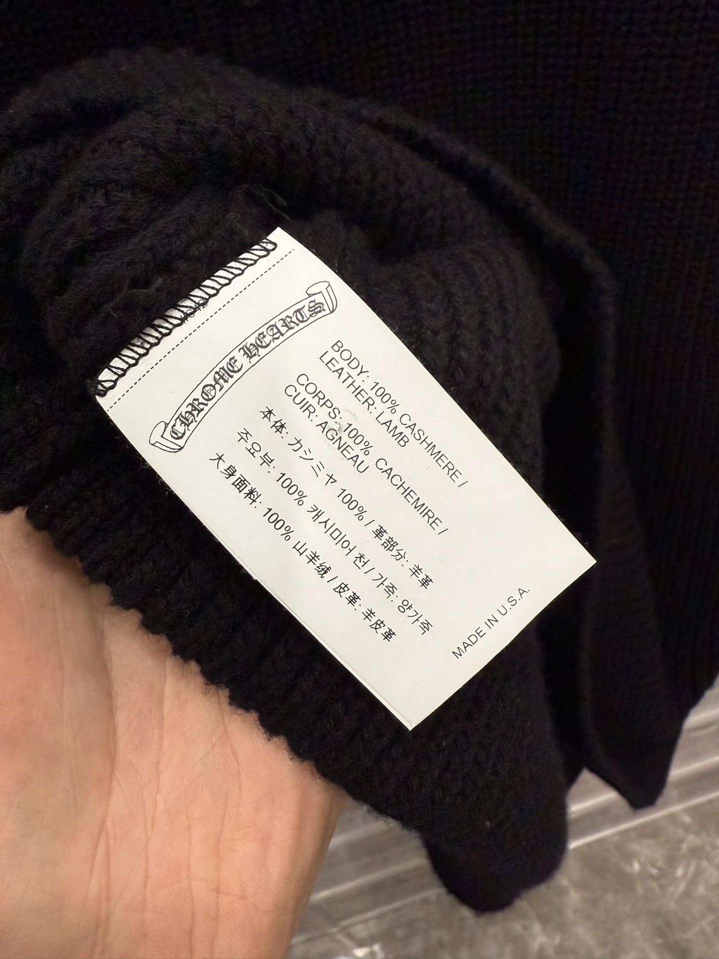 Chrome Hearts Chrome Hearts Cross Half-Zip Black Sweater Size US L / EU 52-54 / 3 - 6 Thumbnail