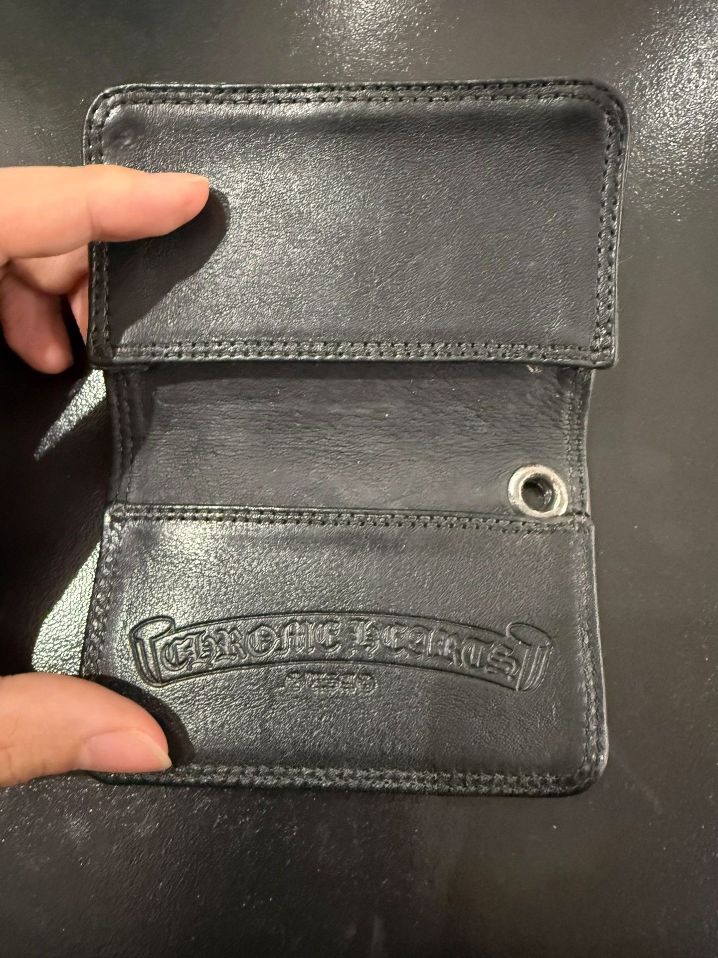 Chrome Hearts Chrome Hearts Silver Cross Leather Card Holder Size ONE SIZE - 3 Thumbnail