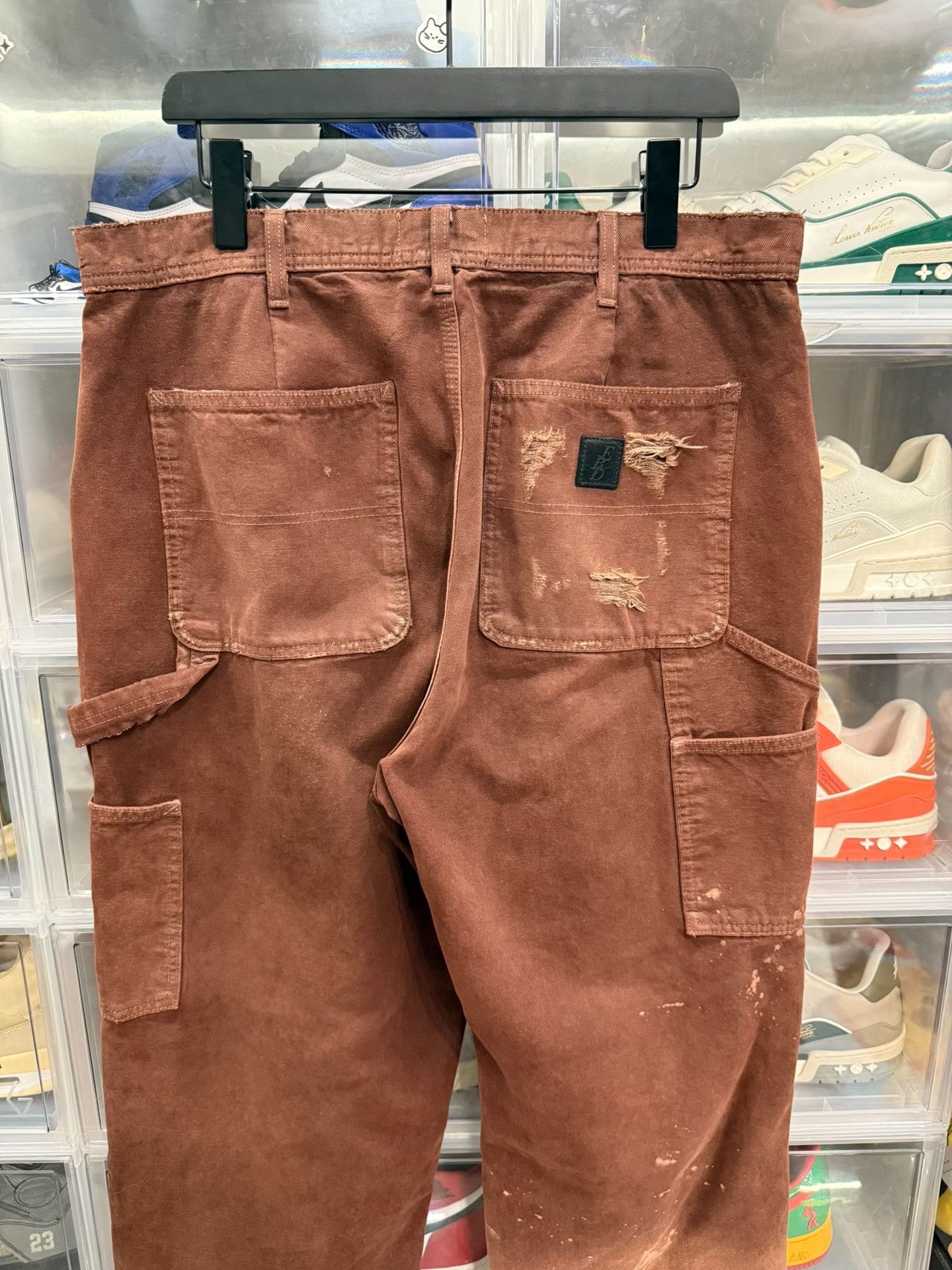 Enfants Riches Deprimes ERD 23FW Distressed Safety Pin Cargo Pants Size US 34 / EU 50 - 4 Thumbnail