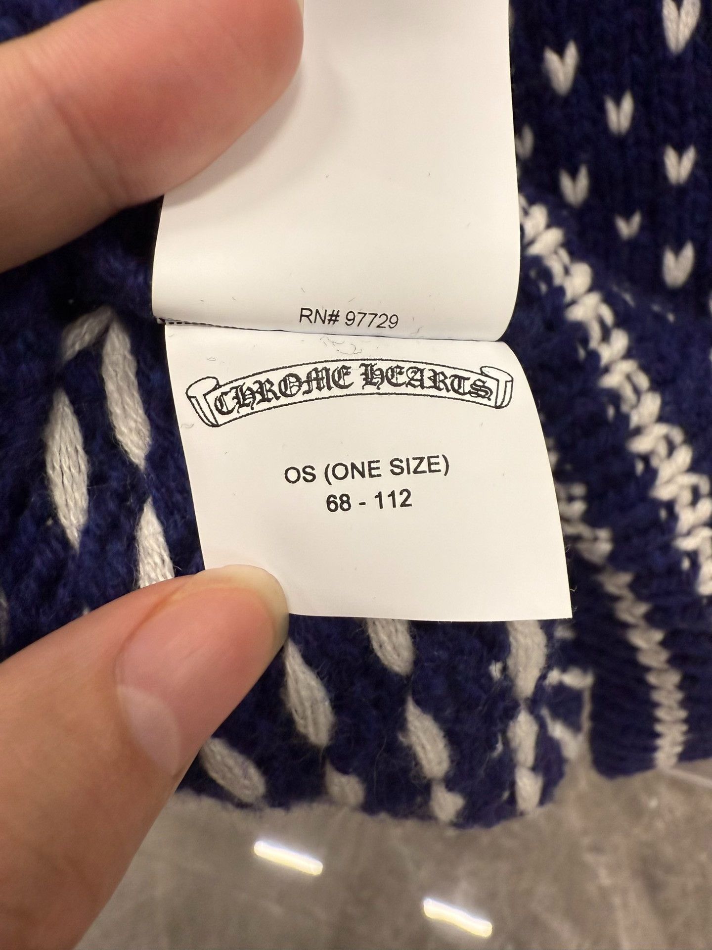 Chrome Hearts Chrome Hearts Cross Patch Silver Knit Sweater Size US M / EU 48-50 / 2 - 9 Thumbnail