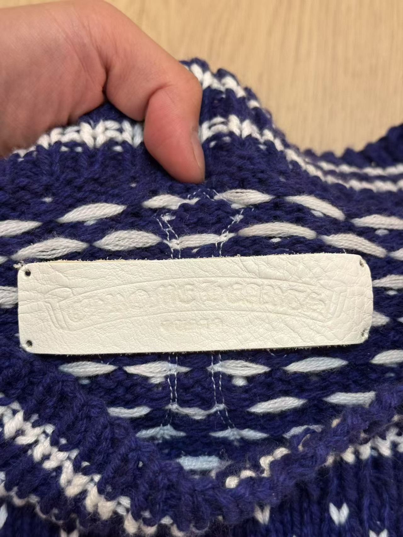 Chrome Hearts Chrome Hearts Cross Patch Silver Knit Sweater Size US M / EU 48-50 / 2 - 7 Thumbnail