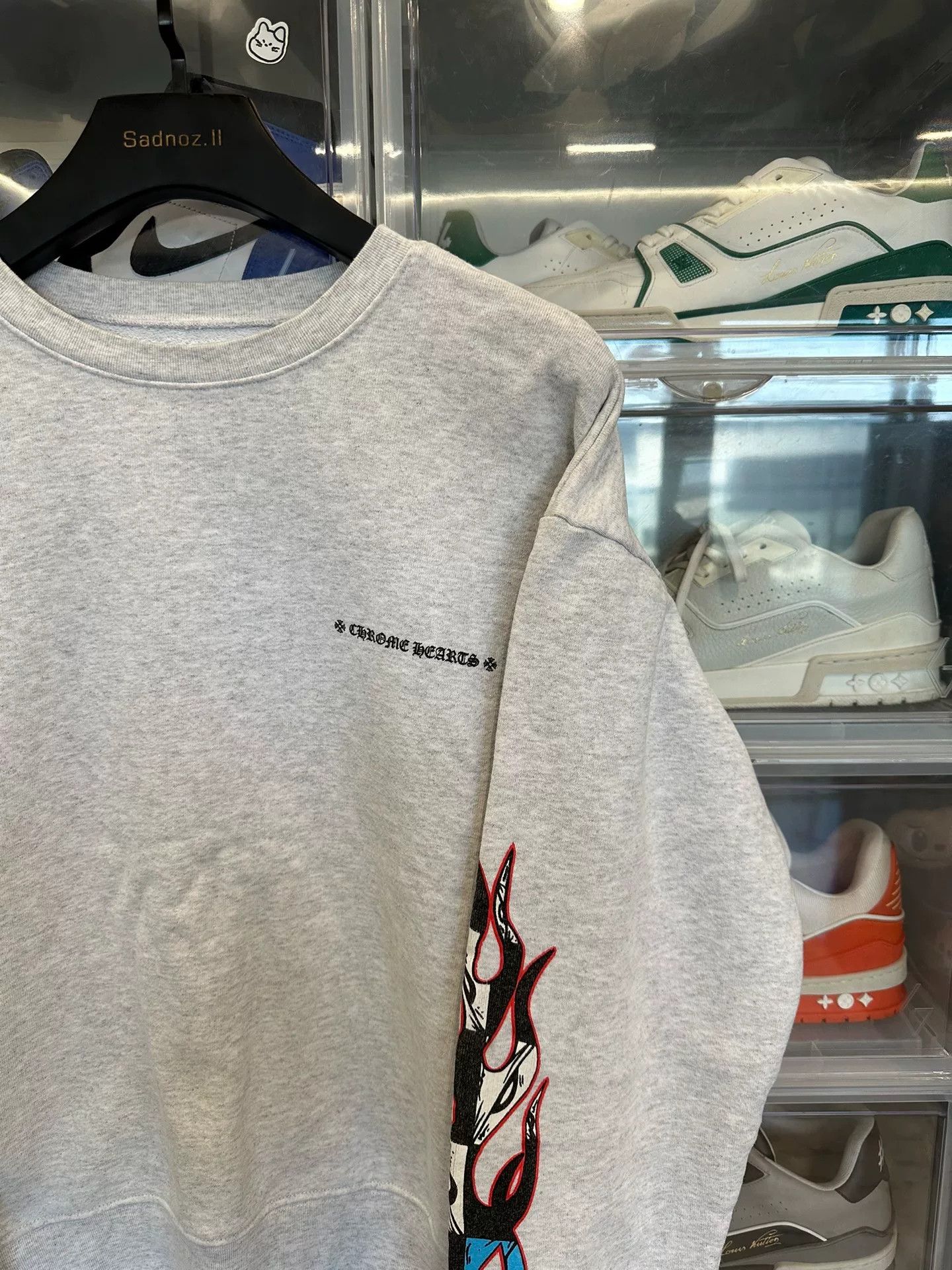 Chrome Hearts Chrome Hearts Mattyboy Graffiti Gray Crewneck Size US L / EU 52-54 / 3 - 2 Thumbnail