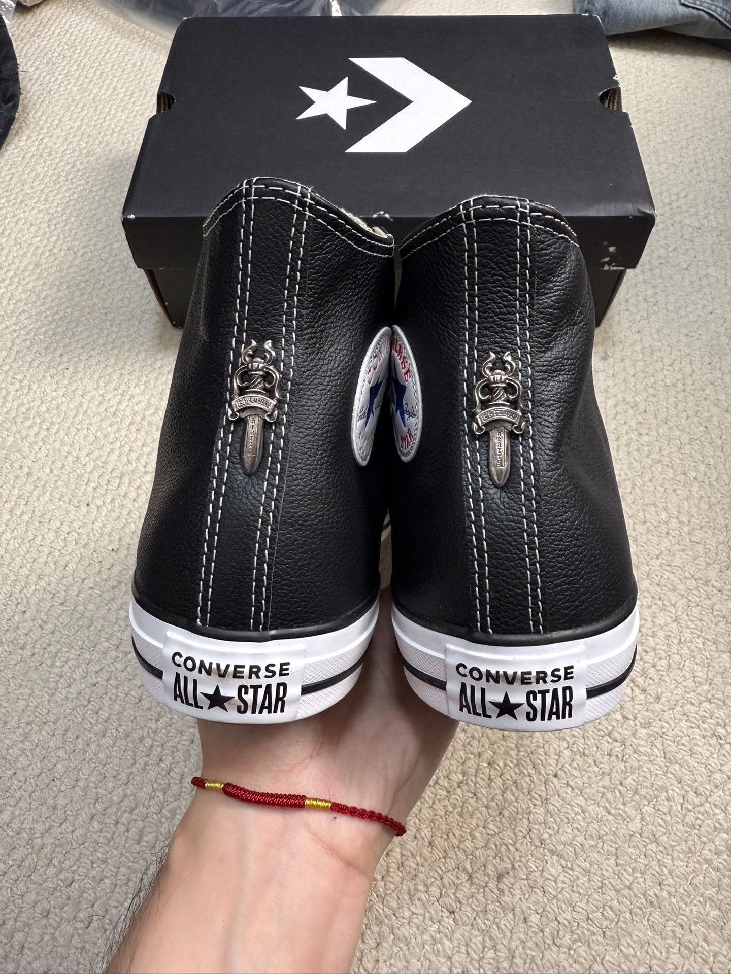 Chrome Hearts Chrome Hearts Converse Leather All Star Size US 10 / EU 43 - 7 Thumbnail