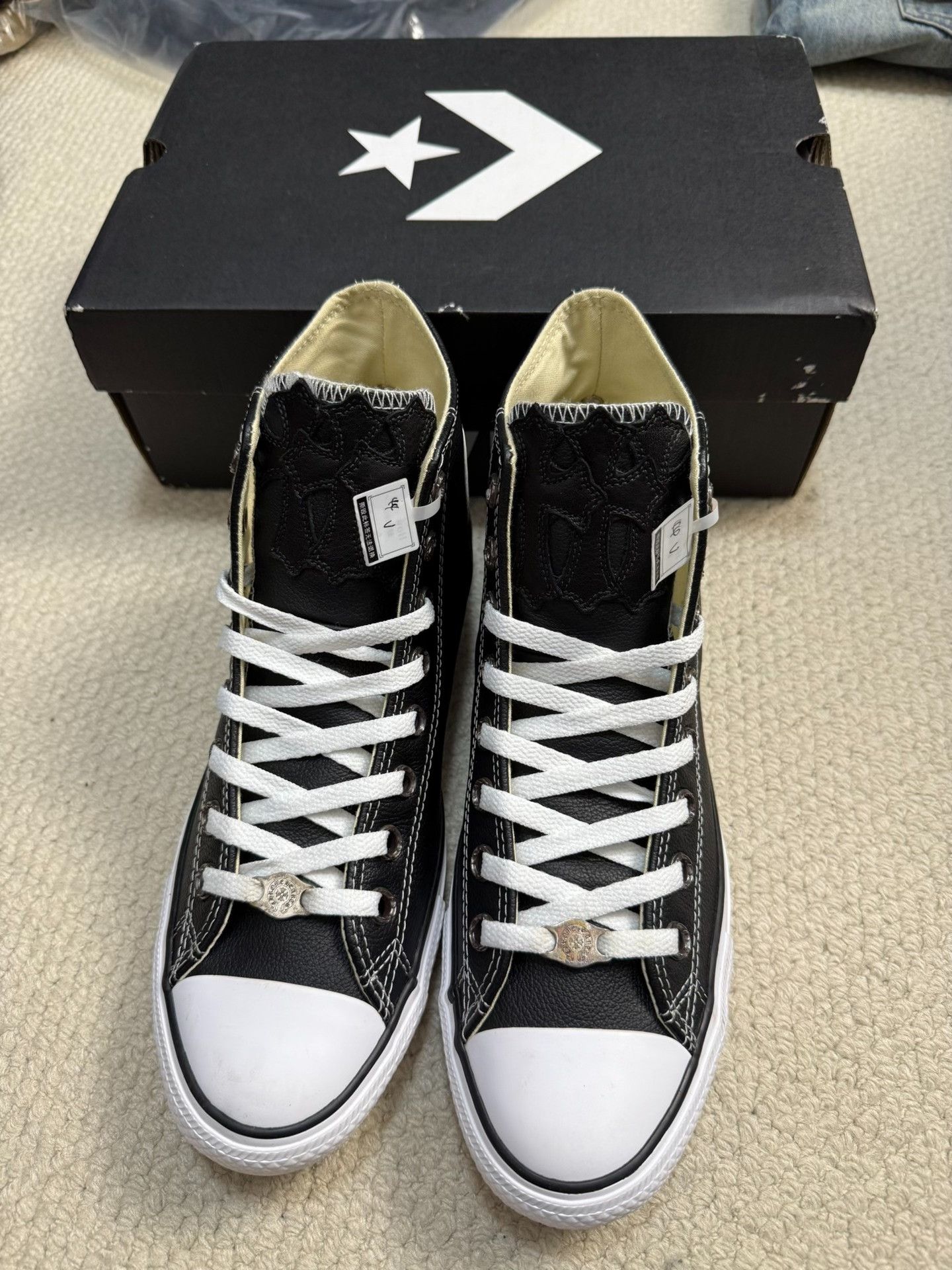 Chrome Hearts Chrome Hearts Converse Leather All Star Size US 10 / EU 43 - 4 Thumbnail
